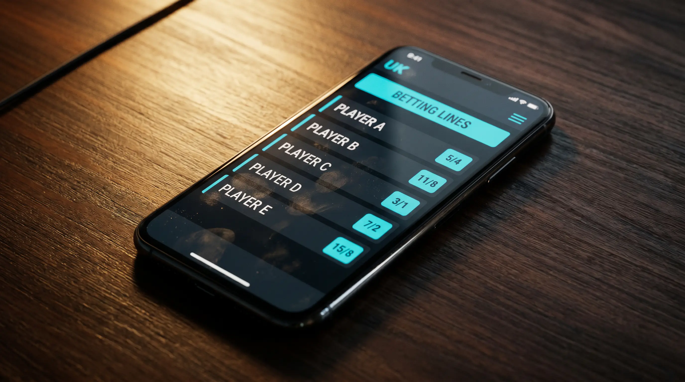 Hart Trophy fractional odds list on a UK sportsbook smartphone screen