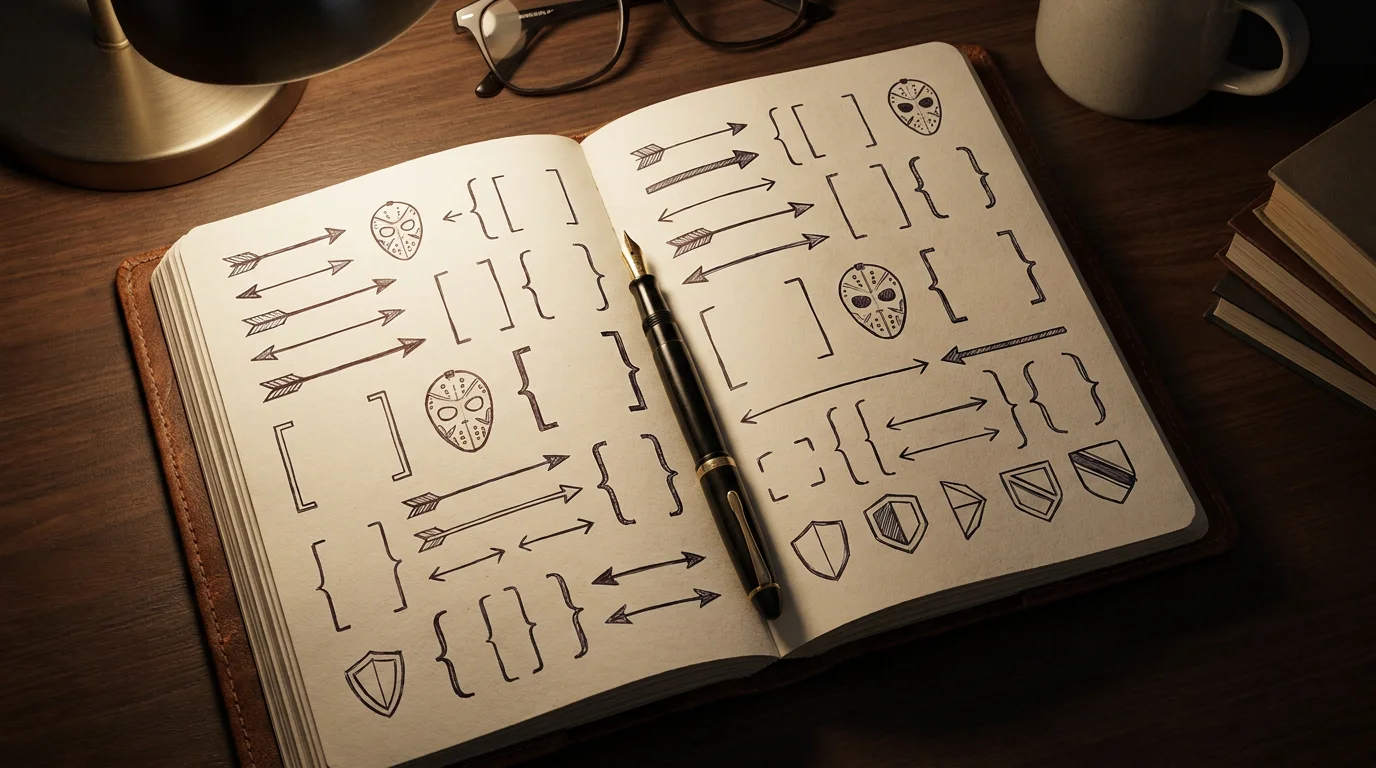 Goalie read workflow notes anchoring an NHL betting routine in a leather notebook