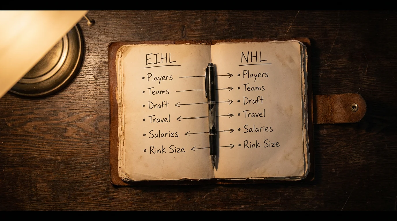 UK bettor mapping the transfer of EIHL betting skills to NHL on a notebook page