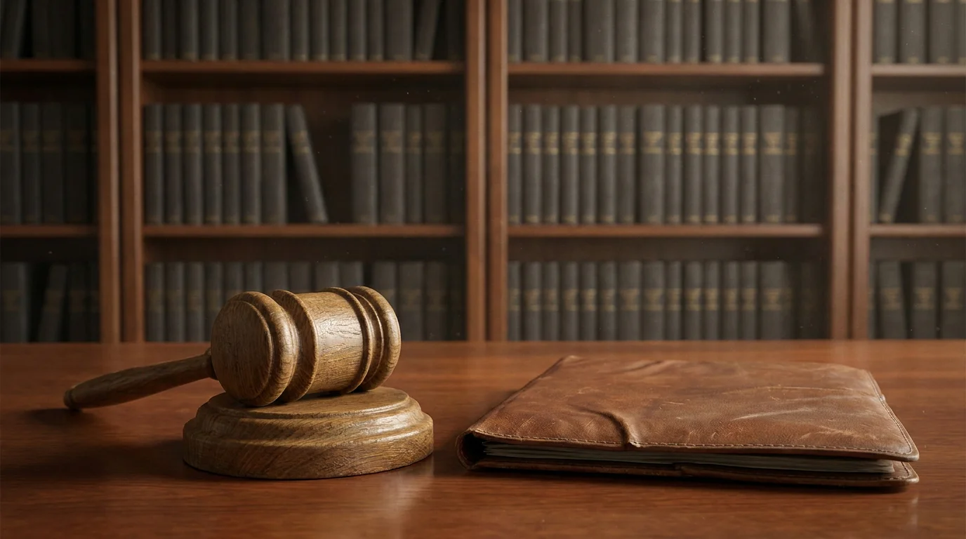 Concept image representing UK gambling enforcement authority in a formal setting