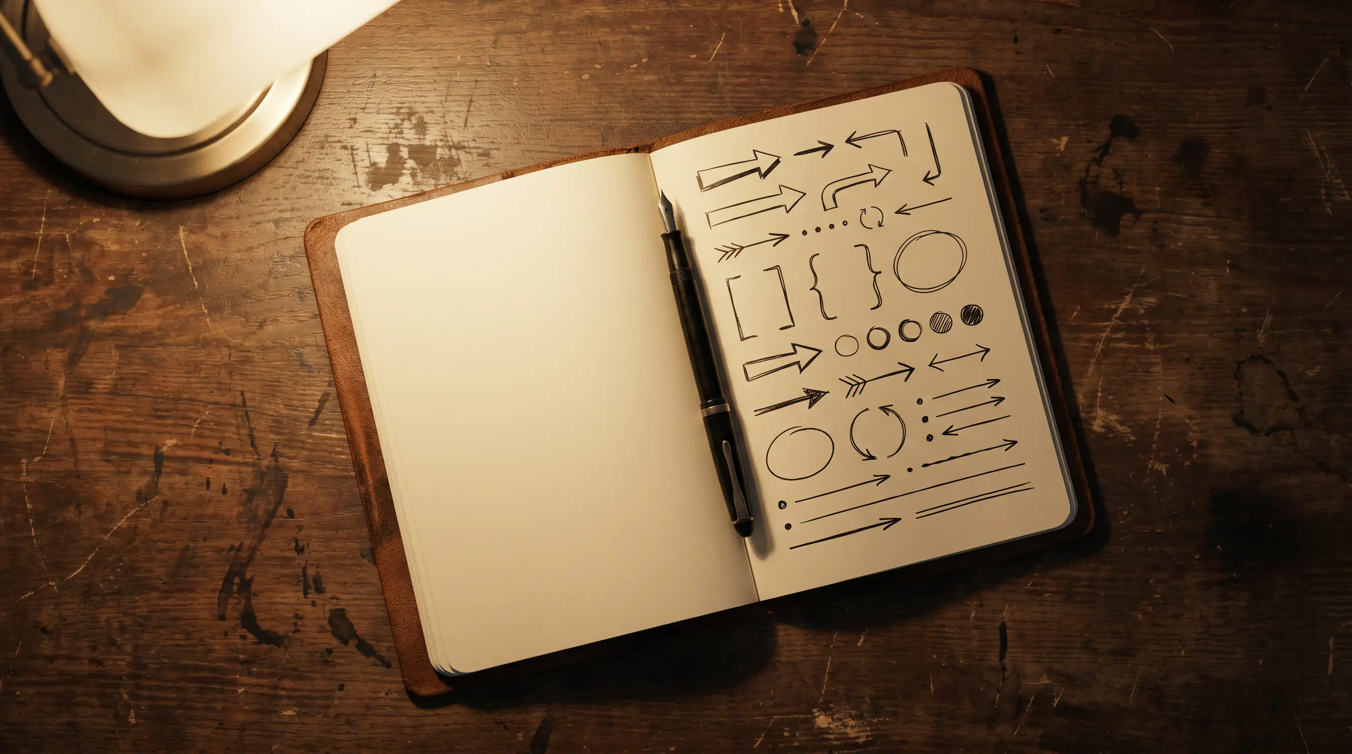 Bettor's summary of UK regulation key points in a leather notebook